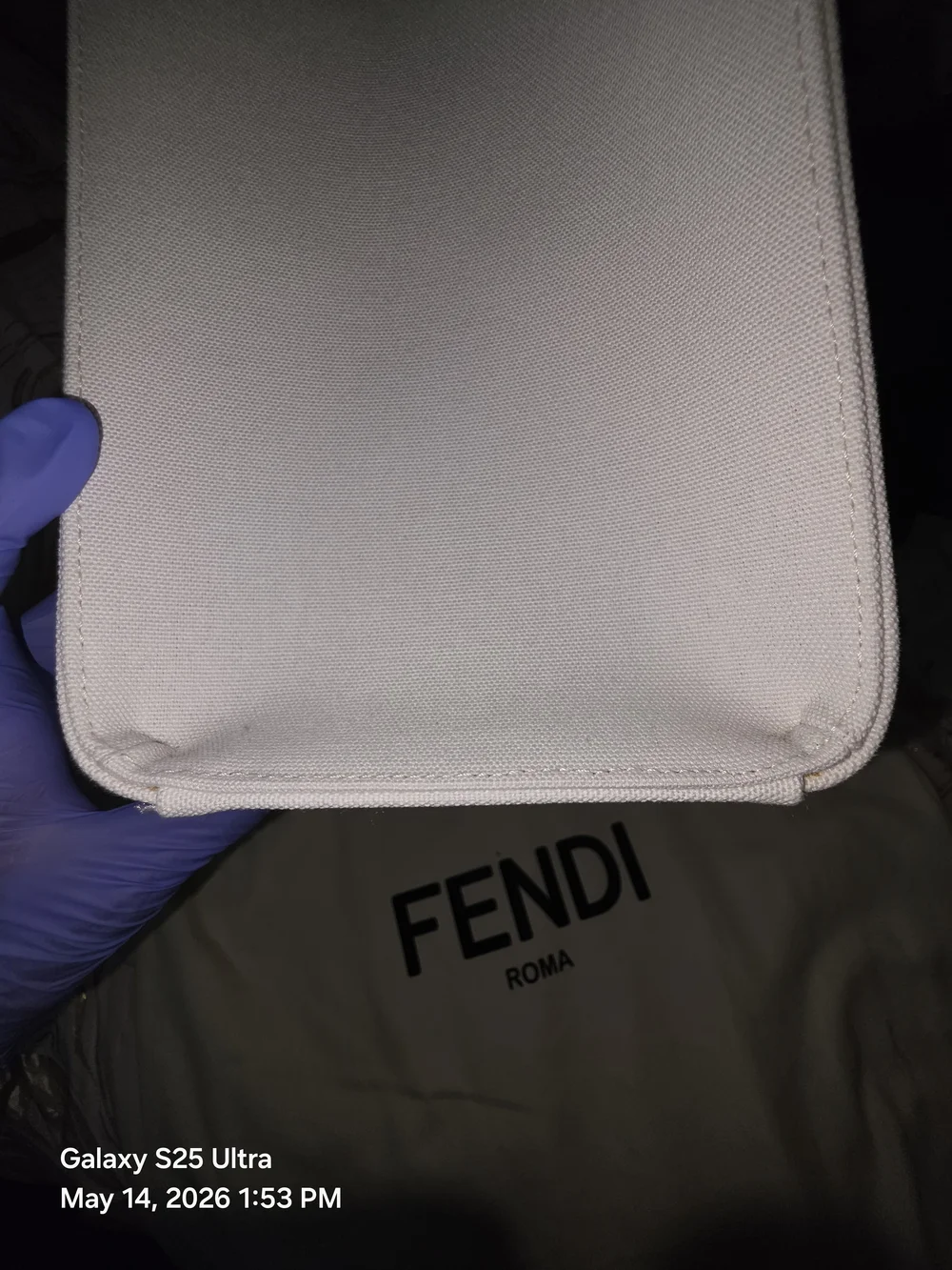 Fendi FF Canvas X-Tote Bag Black White Leather Trim Turn Lock. NWT. MFRP-$3800 - Picture 7 of 16